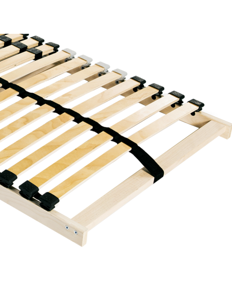 Base a doghe Marrone 70 x 190 cm Legno massello di faggio