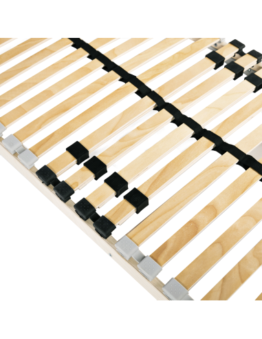 Base a doghe Marrone 70 x 190 cm Legno massello di faggio