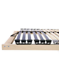 Base a doghe Marrone 80 x 190 cm Legno massello di faggio 2