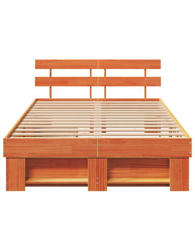 Struttura del letto Marrone cerato 120 x 200 cm Pino massello