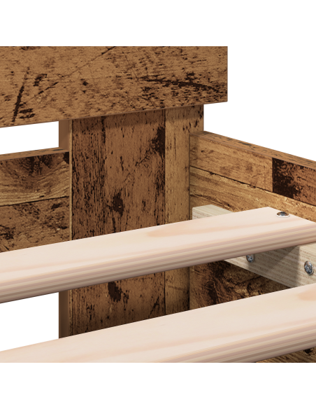 Struttura del letto con testiera Legno vecchio 180 x 200 cm