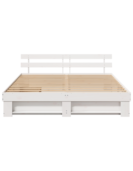 Struttura del letto Bianco 180 x 200 cm Legno Massello