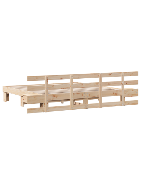 Struttura del letto Marrone 180 x 200 cm Legno massello