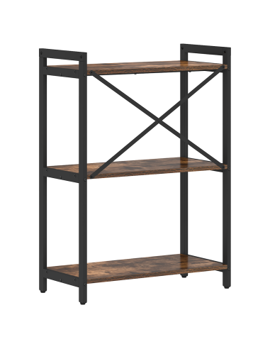 Libreria Rovere fumé 60 x 30 x 85 cm Legno multistrato