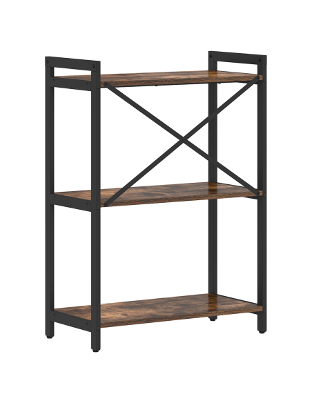 Libreria Rovere fumo 60 x 30 x 83 cm Legno multistrato