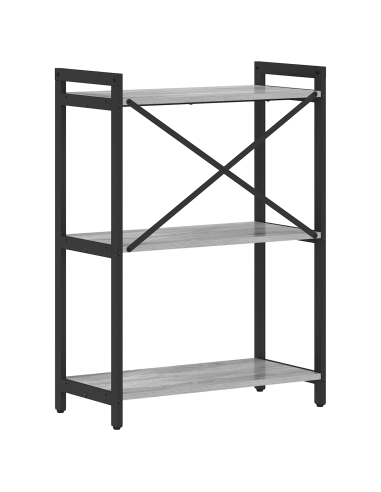 Libreria Grigio sonoma 60 x 30 x 85 cm Legno multistrato