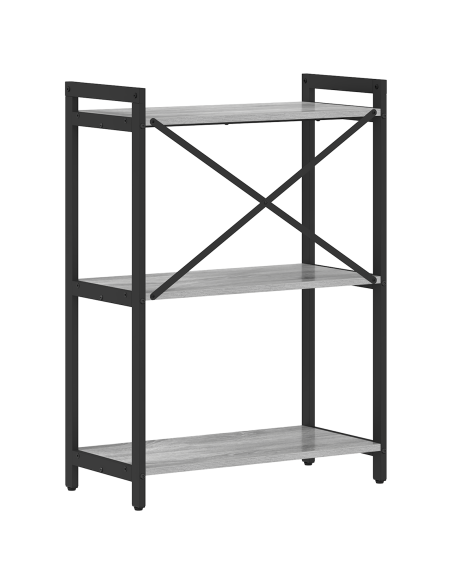 Libreria Grigio sonoma 60 x 30 x 83 cm Legno multistrato