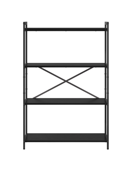 Libreria Rovere nero 80 x 30 x 118 cm Legno multistrato