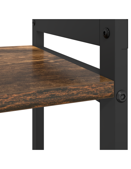 Libreria Rovere fumo 60 x 30 x 83 cm Legno multistrato