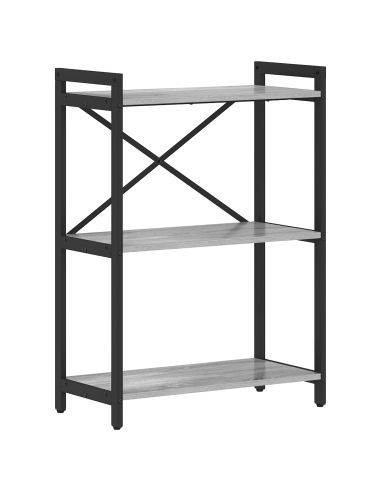 Libreria Grigio sonoma 60 x 30 x 85 cm Legno multistrato