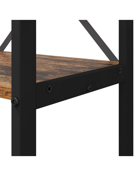 Libreria Legno vecchio 80 x 30 x 153 cm Legno e acciaio