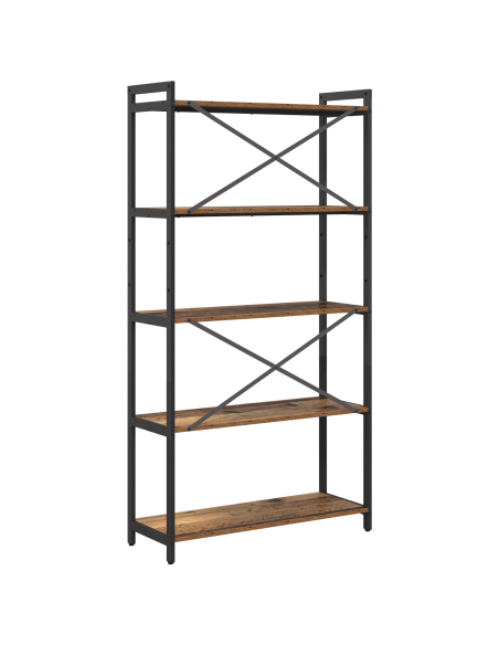 Libreria Legno vecchio 80 x 30 x 153 cm Legno e acciaio