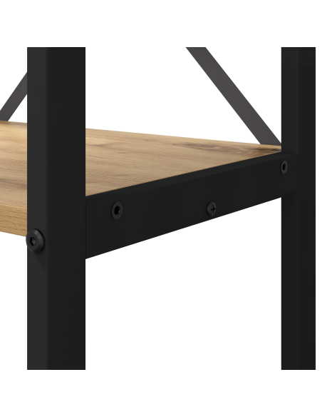 Libreria rovere artigianale 80 x 30 x 153 cm Legno multistrato