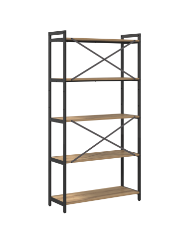 Libreria Rovere artigianale 80 x 30 x 155 cm Legno multistrato