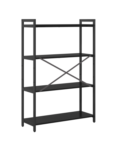 Libreria Rovere Nero 80 x 30 x 120 cm Legno multistrato