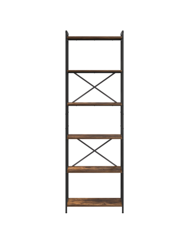 Libreria Rovere fumé 40 x 30 x 85 cm Legno multistrato