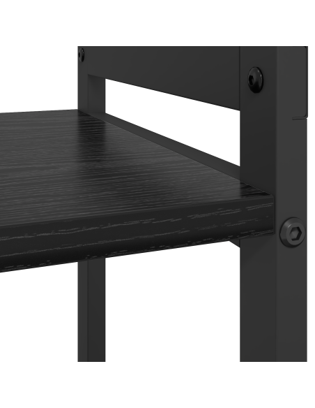Libreria Rovere nero 60 x 30 x 83 cm Legno multistrato