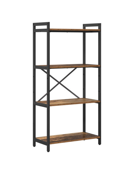 Libreria Legno vecchio 60 x 30 x 118 cm Legno e Acciaio