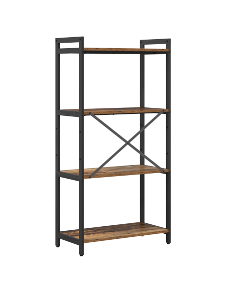 Libreria Legno vecchio 60 x 30 x 118 cm Legno e Acciaio
