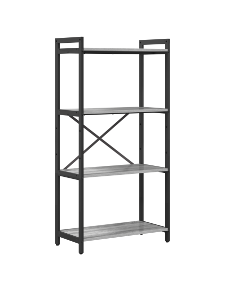 Libreria Grigio sonoma 60 x 30 x 118 cm Legno multistrato