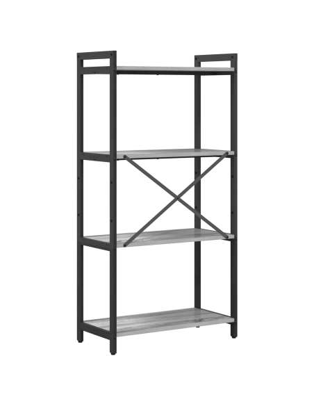 Libreria Grigio sonoma 60 x 30 x 118 cm Legno multistrato