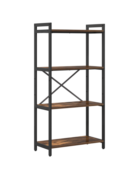 Libreria Rovere fumo 60 x 30 x 118 cm Truciolare