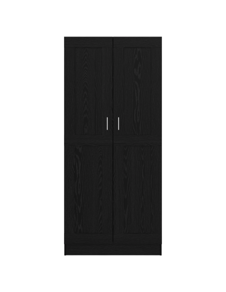 Armadio per Libri Rovere nero 82.5 x 30.5 x 185 cm