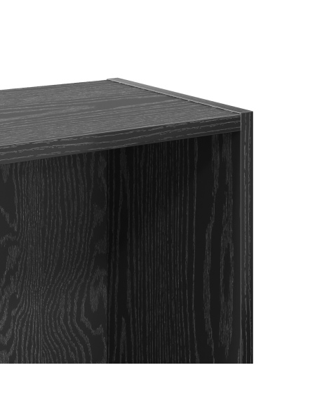 Libreria Rovere nero 80 x 24 x 109 cm Truciolare