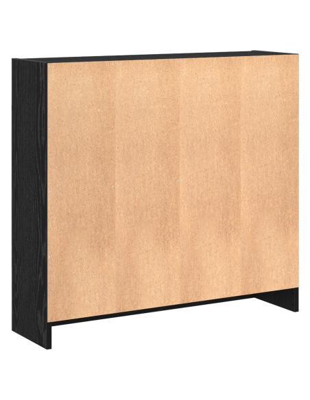 Libreria Rovere nero 80 x 24 x 109 cm Truciolare