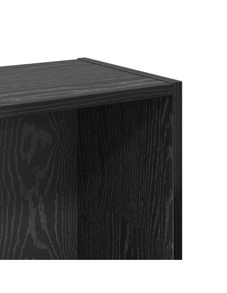 Libreria Rovere nero 80 x 24 x 109 cm Truciolare