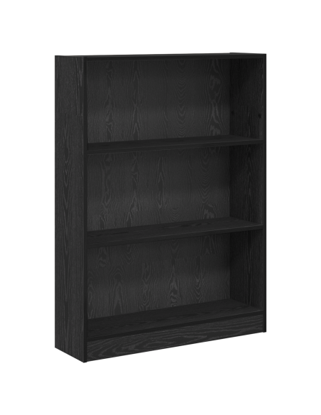 Libreria Rovere nero 80 x 24 x 109 cm Truciolare