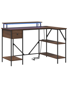 Scrivania Rovere Marrone 120 x 79 x 86,5 cm Legno multistrato