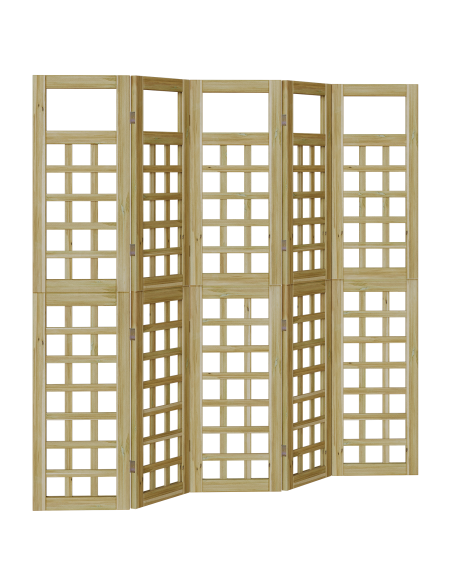 Schermo di Privacy da Esterno 5 pcs Marrone 200 x 180 cm