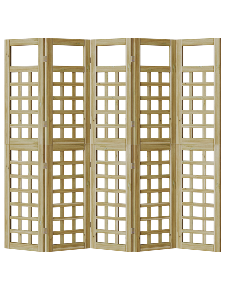 Schermo di Privacy da Esterno 5 pcs Marrone 200 x 180 cm