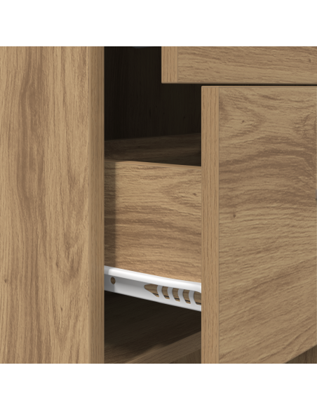 Armadio per Libri rovere artigianale 40 x 35 x 180 cm