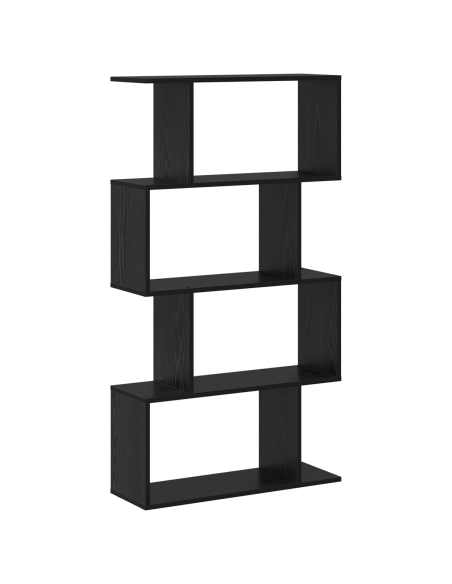 Armadio per Libri Rovere Nero 70 x 24 x 129 cm