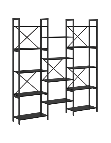 Libreria Rovere Nero 156 x 25 x 167 cm Legno multistrato