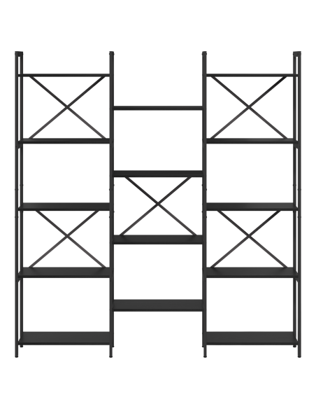 Libreria Rovere Nero 156 x 25 x 167 cm Legno multistrato