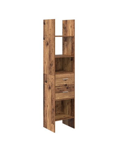 Armadio per Libri Legno vecchio 40 x 35 x 180 cm