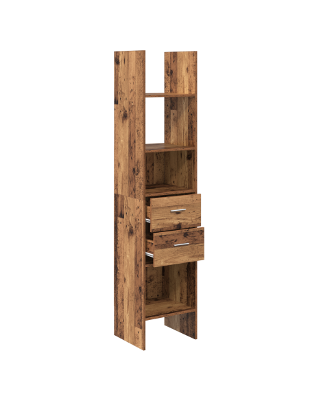 Armadio per Libri Legno vecchio 40 x 35 x 180 cm