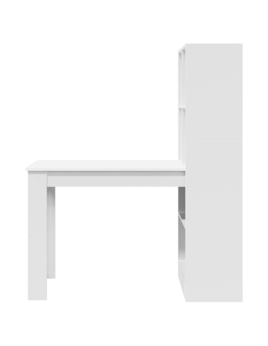 Scrivania Bianco 122 x 67 x 145 cm Legno multistrato
