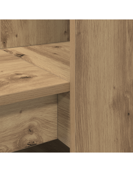 Scrivania con lo scaffale rovere artigianale 122 x 67 x 145 cm