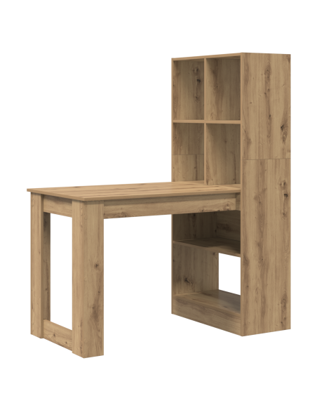 Scrivania con lo scaffale rovere artigianale 122 x 67 x 145 cm