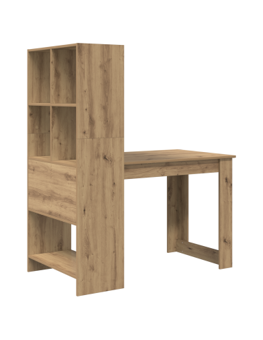 Scrivania con lo scaffale Rovere artigianale 122 x 67 x 145 cm