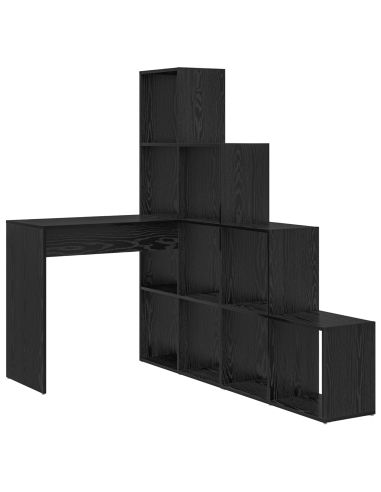 Scrivania ad angolo Rovere Nero 101,5 x 149,5 x 149,5 cm