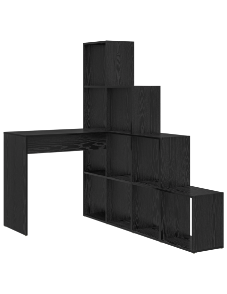 Scrivania ad angolo Rovere nero 101,5 x 149,5 x 149,5 cm
