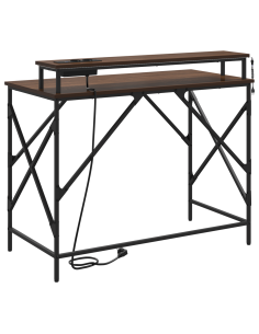 Scrivania Rovere Marrone 100 x 50 x 86,5 cm Legno multistrato 2