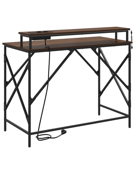 Scrivania Rovere marrone 100 x 50 x 86.5 cm Legno multistrato