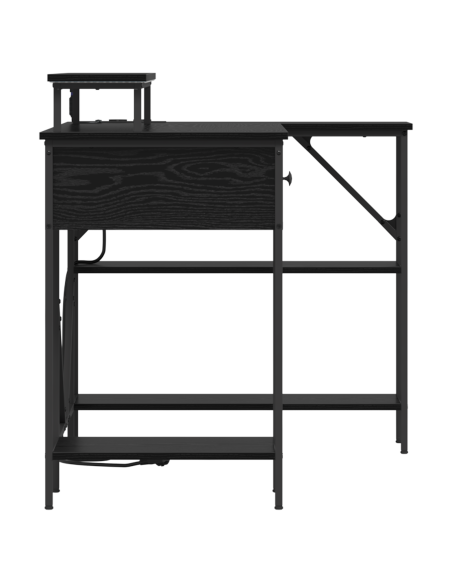 Scrivania Rovere nero 120 x 79 x 86.5 cm Legno multistrato