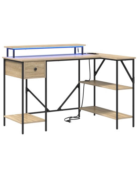 Scrivania rovere sonoma 120 x 79 x 86.5 cm Legno multistrato